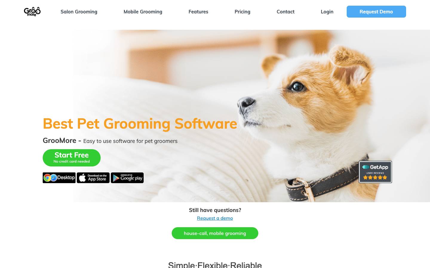 GrooMore's homepage, as read on Oct 2, 2026