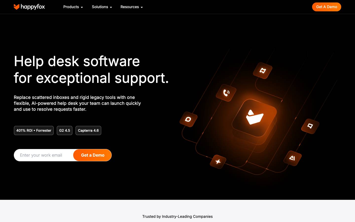 HappyFox's homepage, as read on Oct 2, 2026