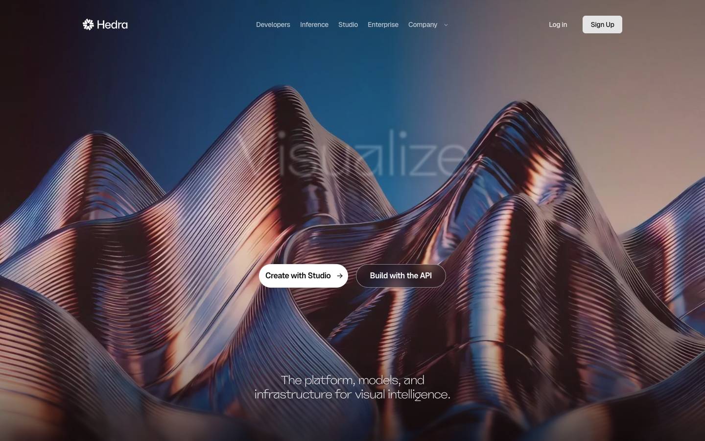 Hedra's homepage, as read on Oct 2, 2026