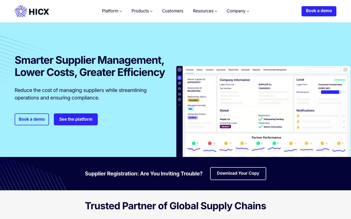 HICX's homepage, as read on Oct 2, 2026