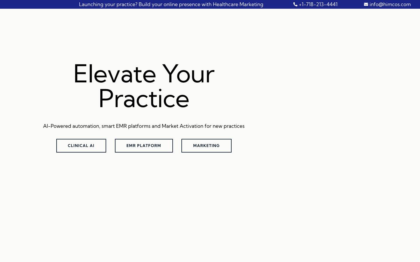 Himcos's homepage, as read on Oct 6, 2026