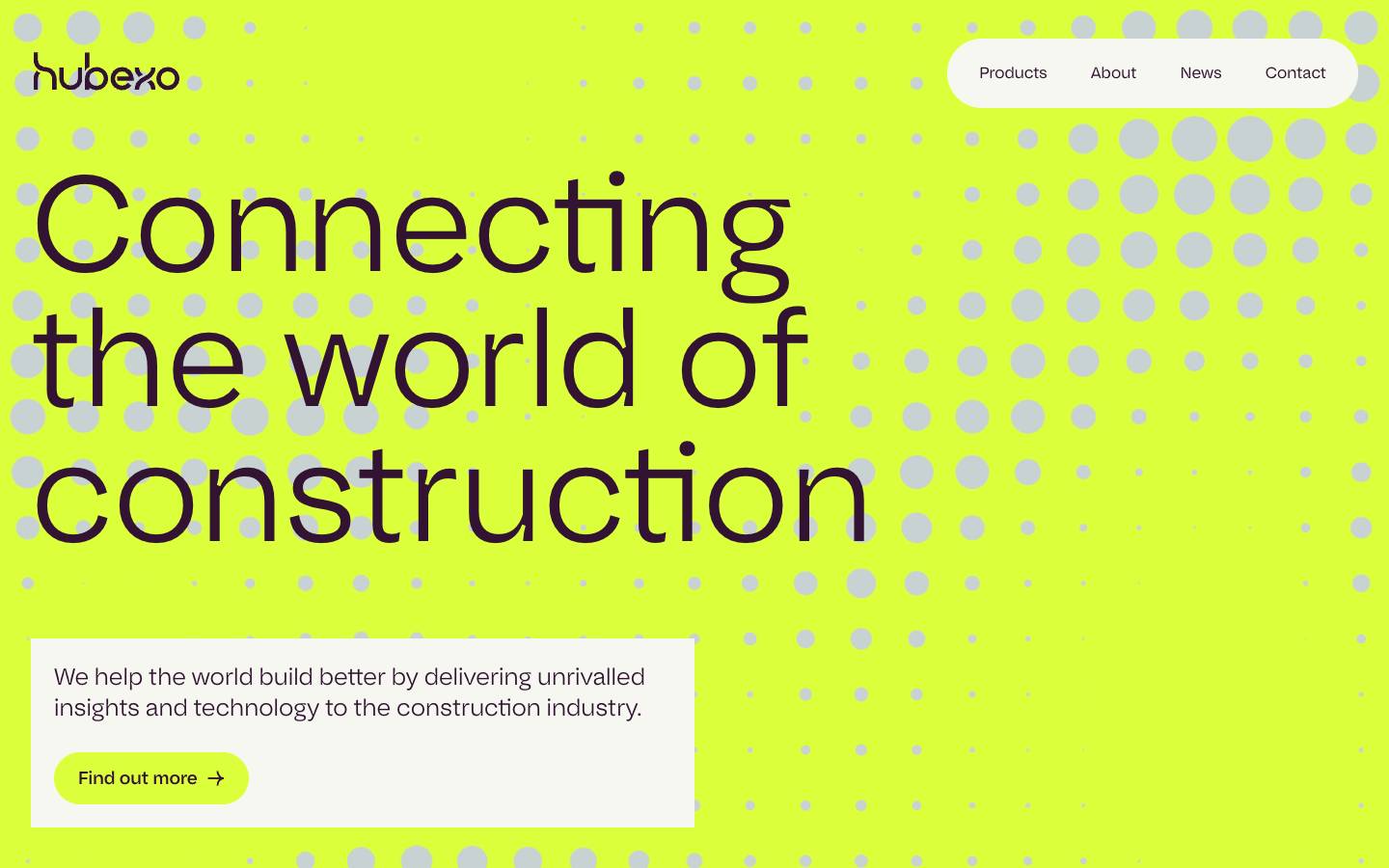 Hubexo's homepage, as read on Oct 2, 2026