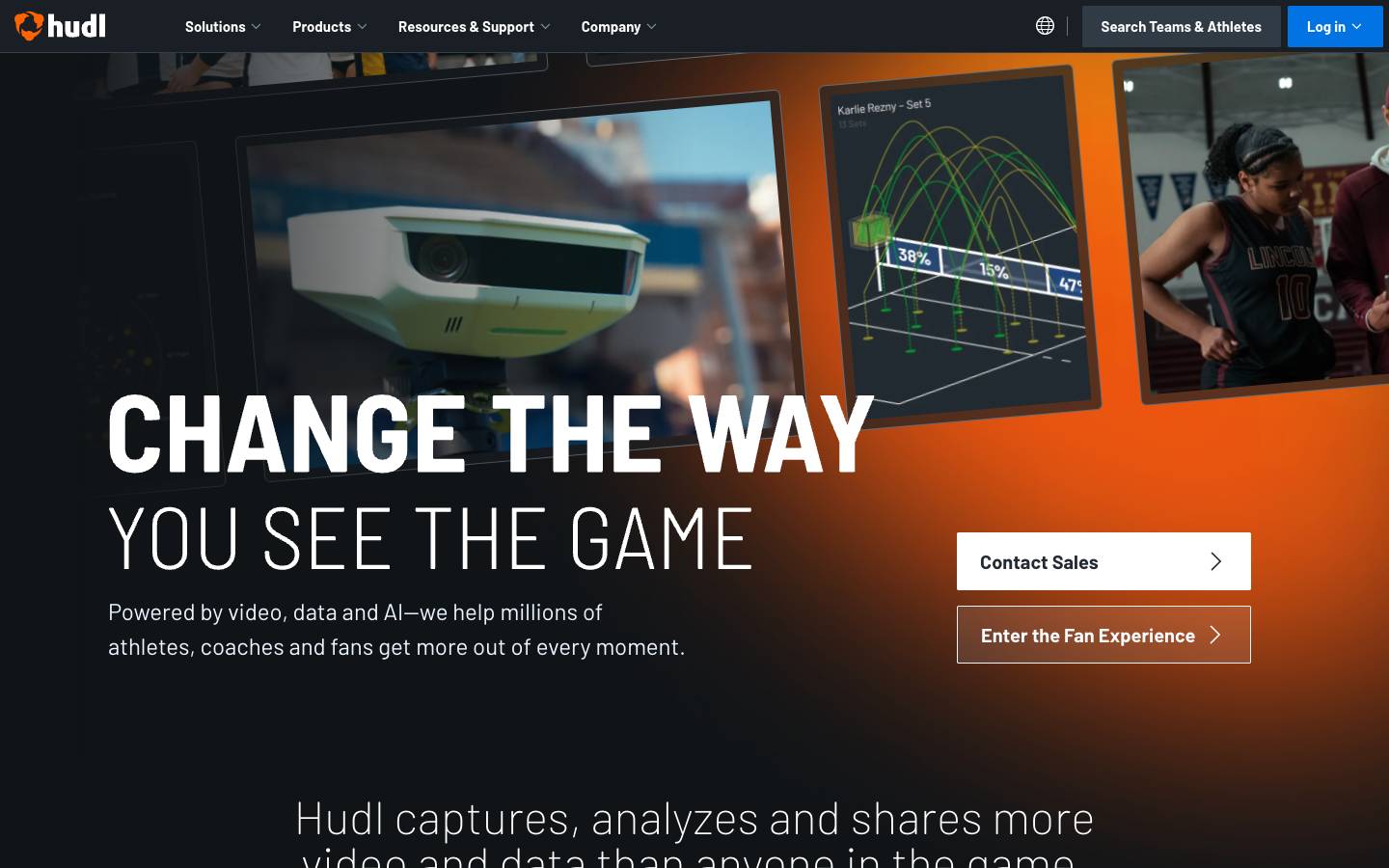 Hudl's homepage, as read on Oct 2, 2026