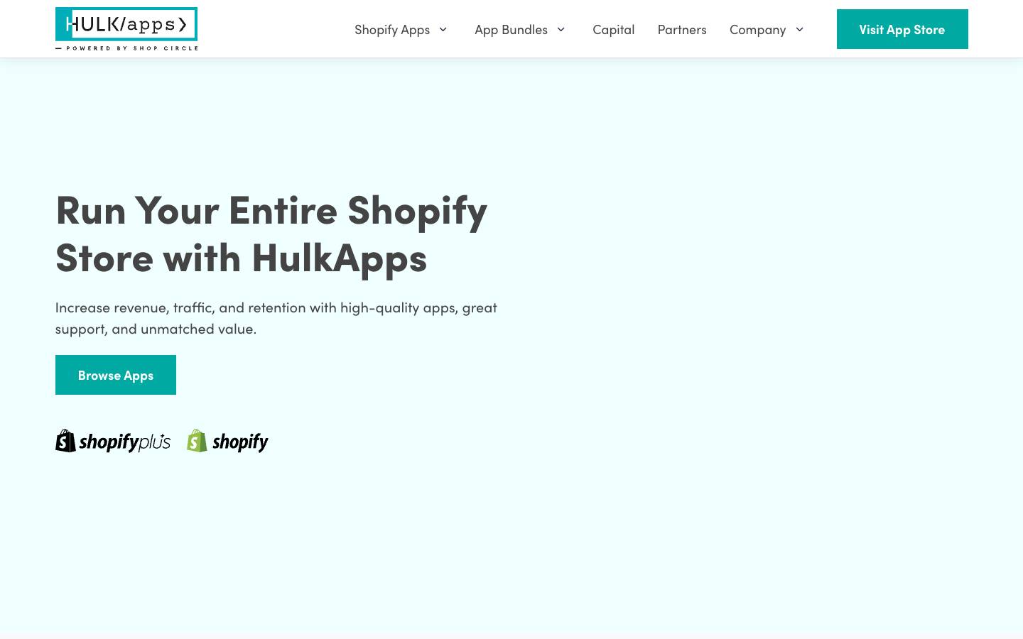 HulkApps's homepage, as read on Oct 2, 2026