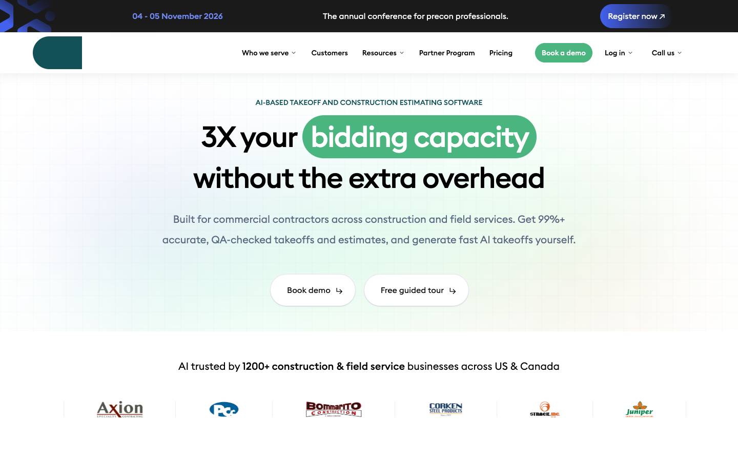 Ibeam's homepage, as read on Oct 2, 2026