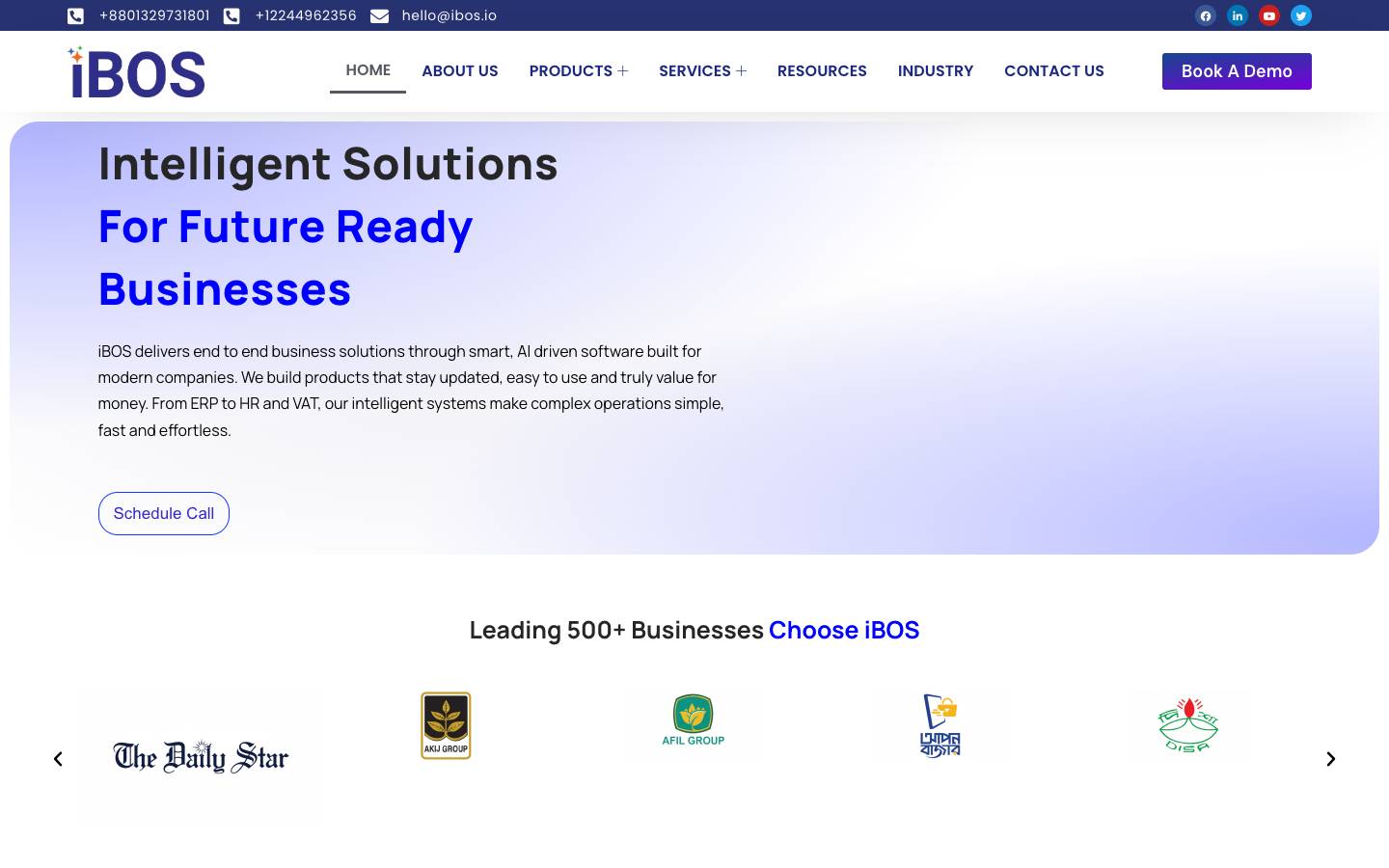 AKIJ iBOS's homepage, as read on Oct 2, 2026