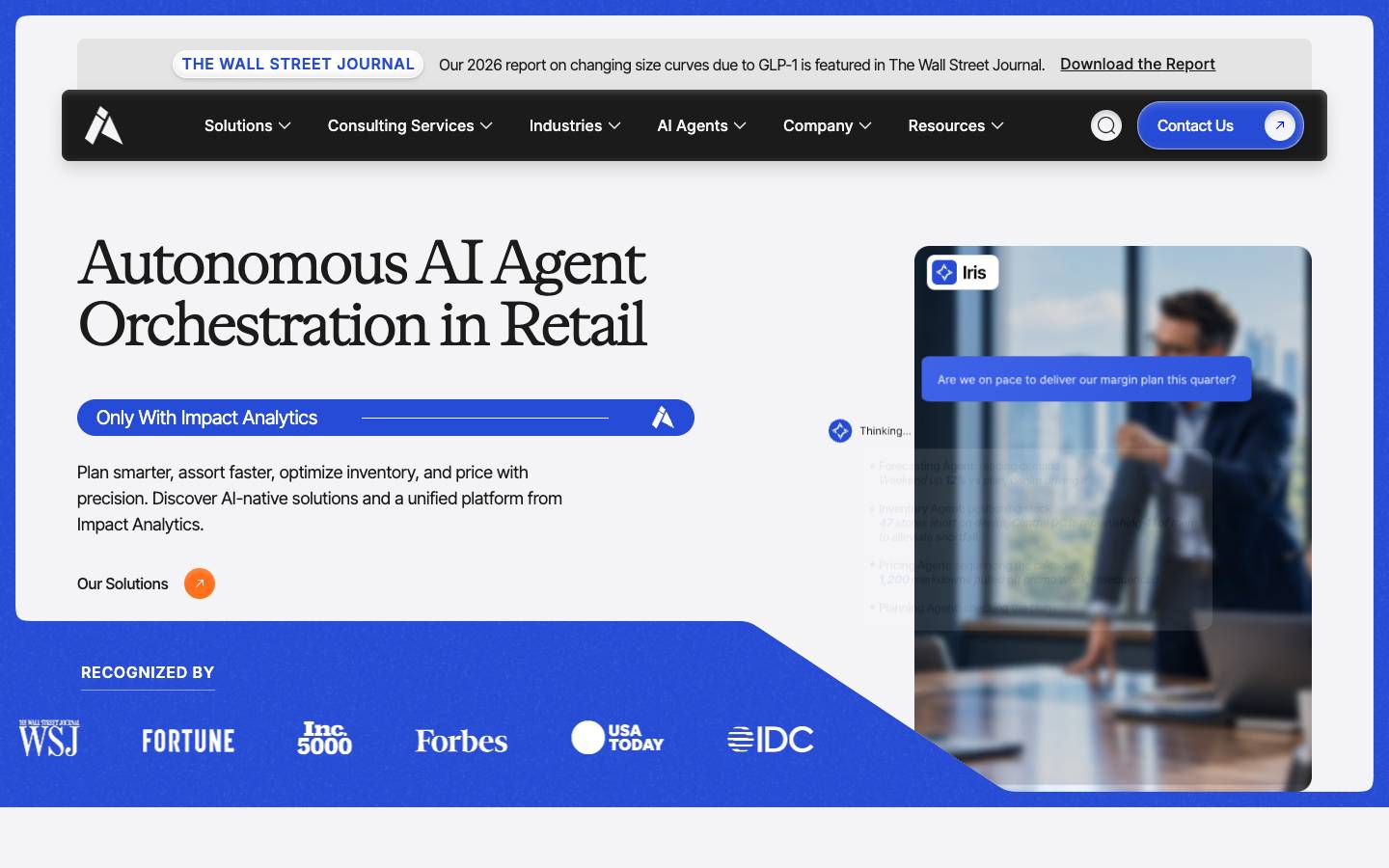 Impact Analytics's homepage, as read on Oct 2, 2026
