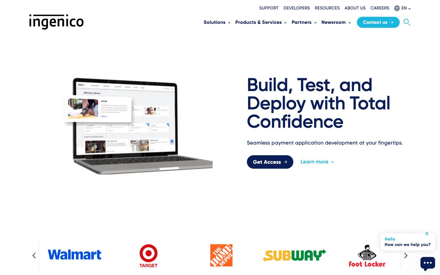 Ingenico's homepage, as read on Oct 2, 2026