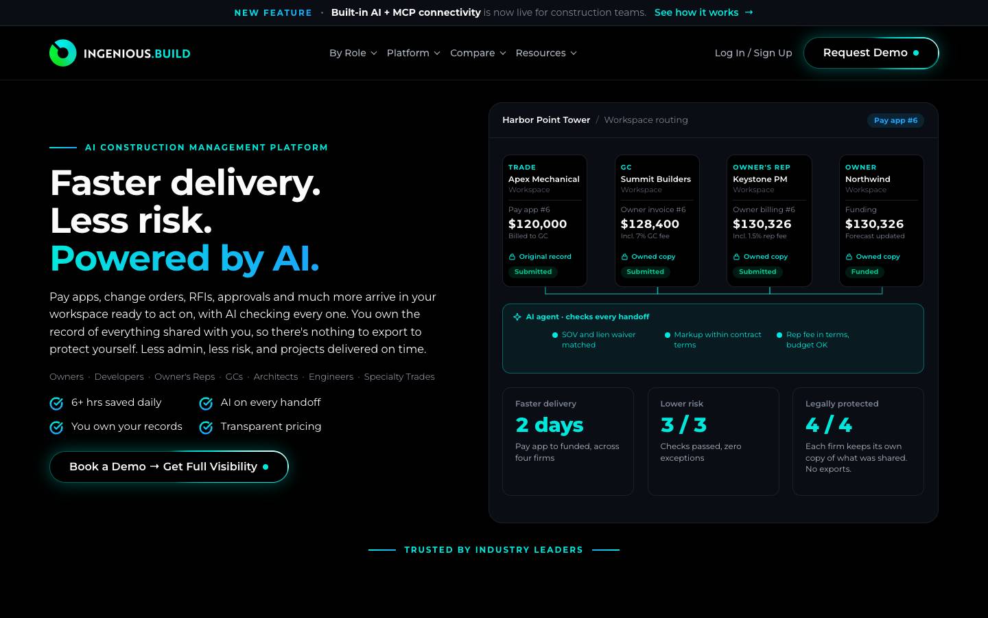INGENIOUS.BUILD's homepage, as read on Oct 2, 2026