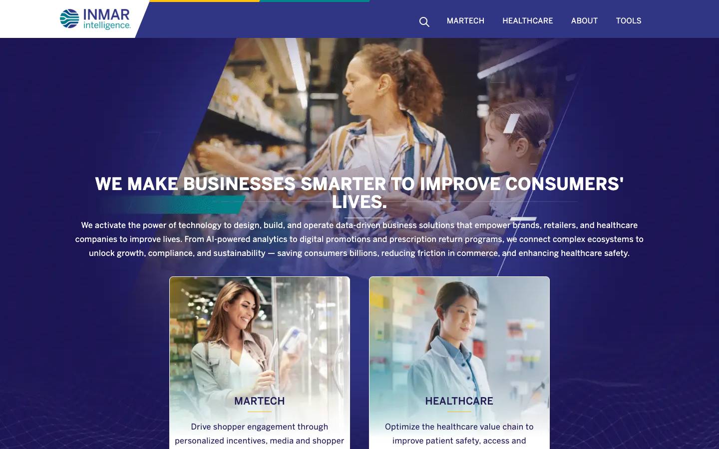 Inmar's homepage, as read on Oct 2, 2026