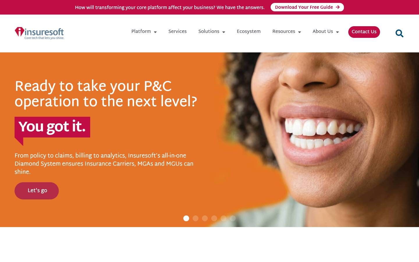 Insuresoft's homepage, as read on Oct 2, 2026