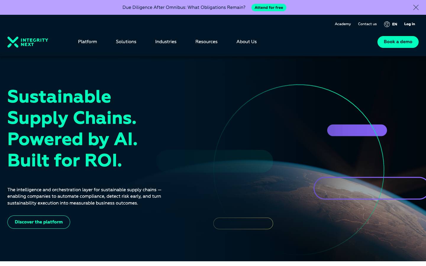 EN Integrity Next's homepage, as read on Oct 2, 2026