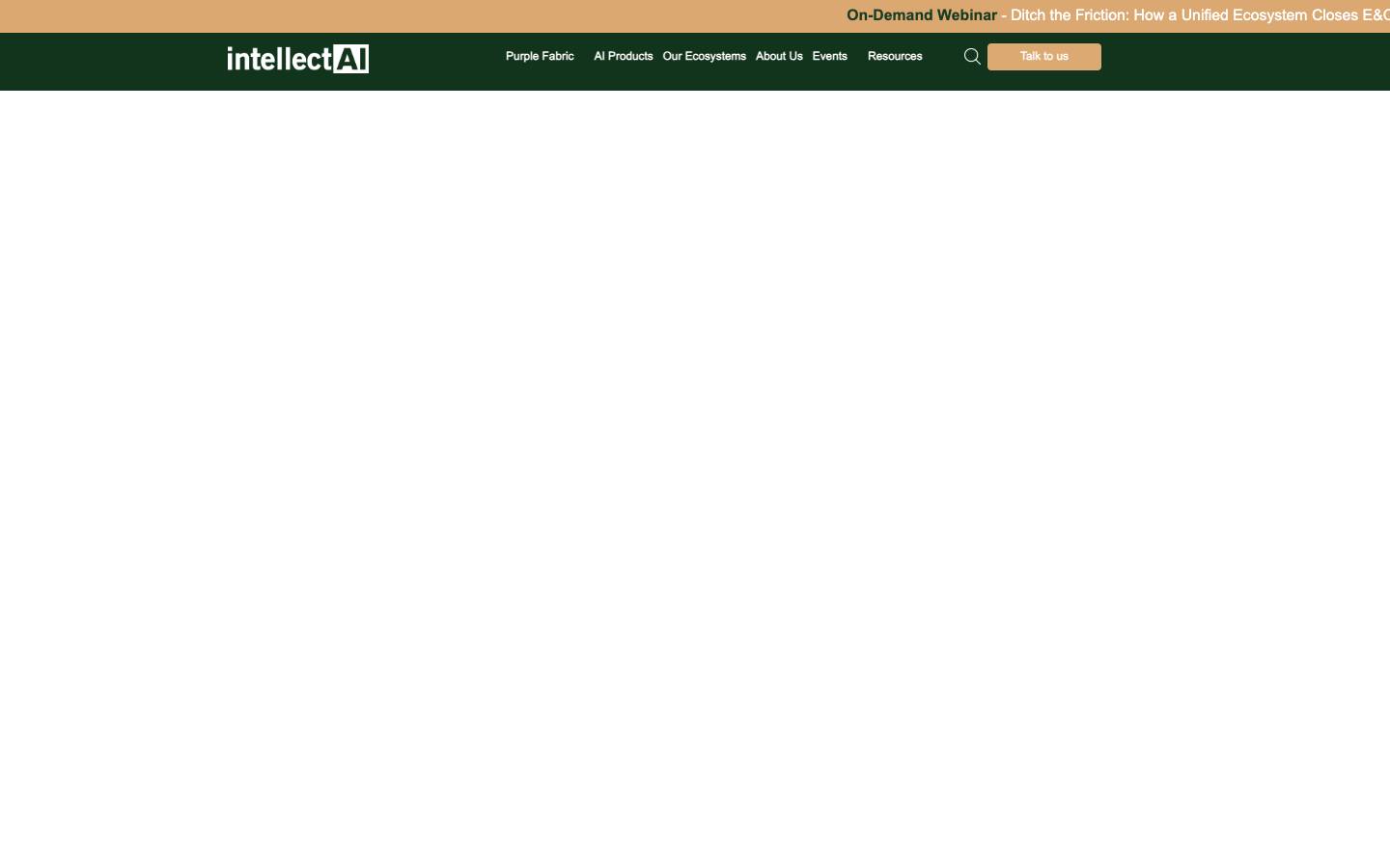 IntellectAI's homepage, as read on Oct 6, 2026