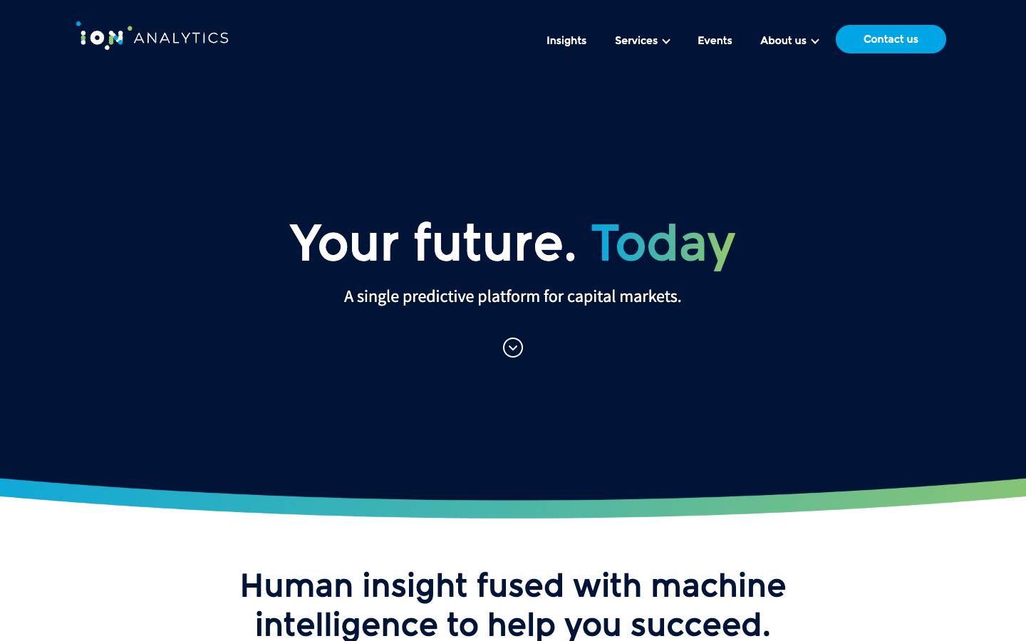 ION Analytics's homepage, as read on Oct 2, 2026
