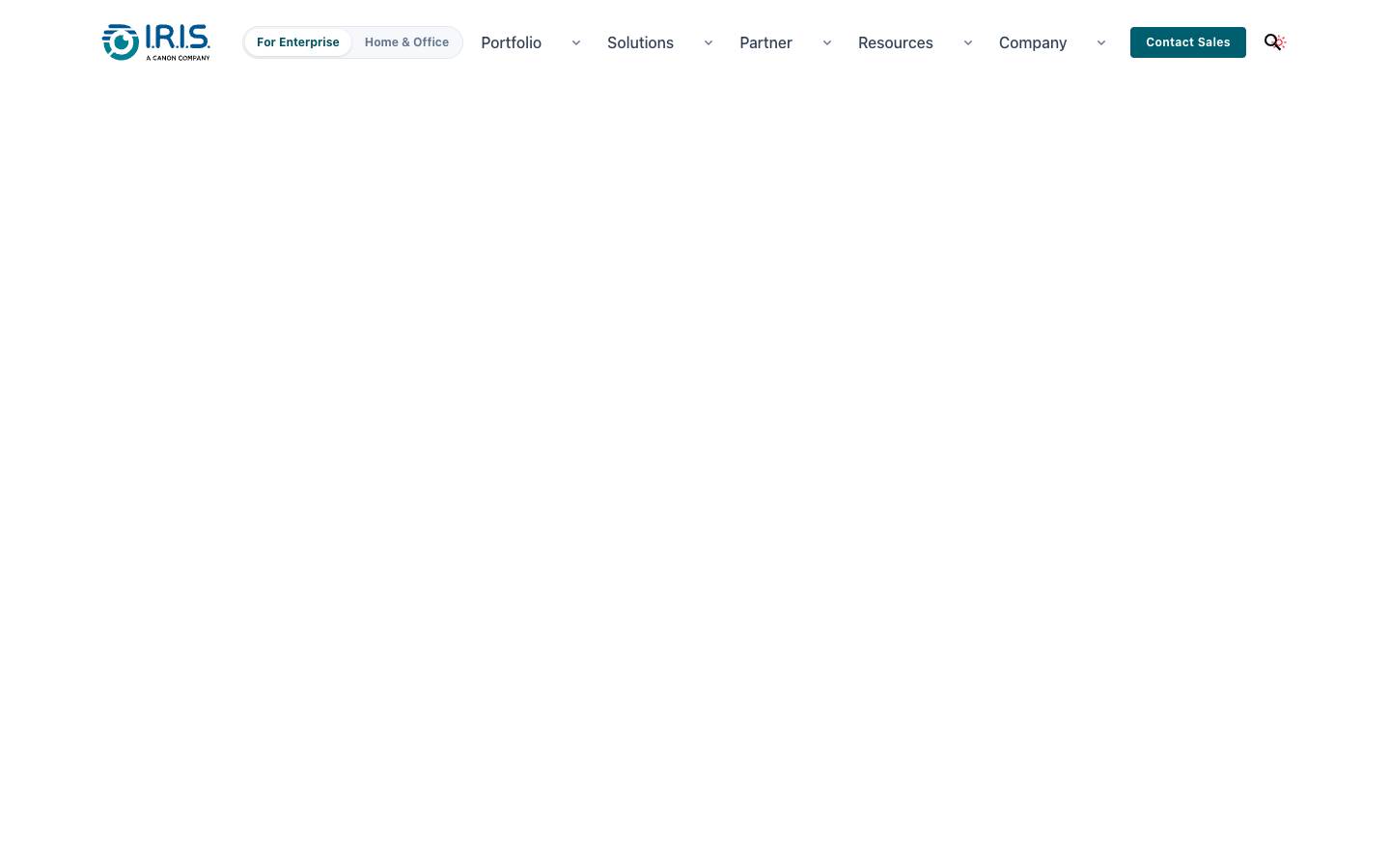 IRIS's homepage, as read on Oct 2, 2026