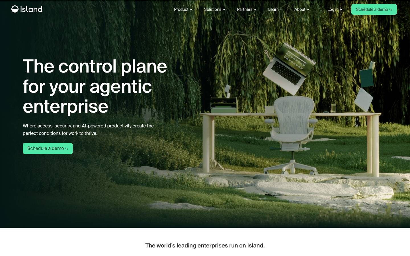 Island's homepage, as read on Oct 2, 2026