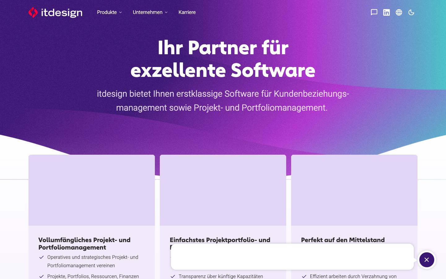 itdesign's homepage, as read on Oct 2, 2026