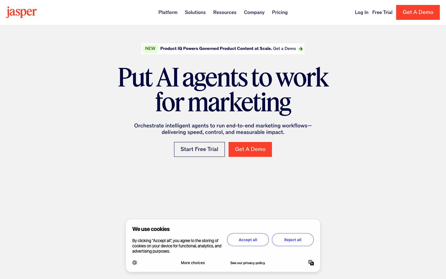 Jasper's homepage, as read on Oct 2, 2026
