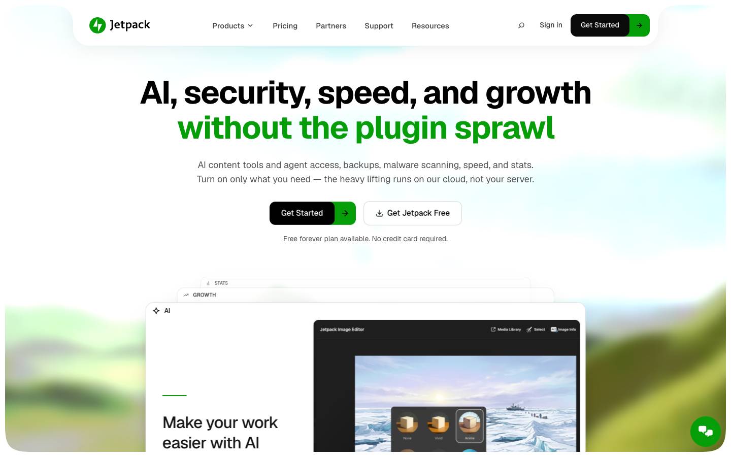 Jetpack's homepage, as read on Oct 2, 2026