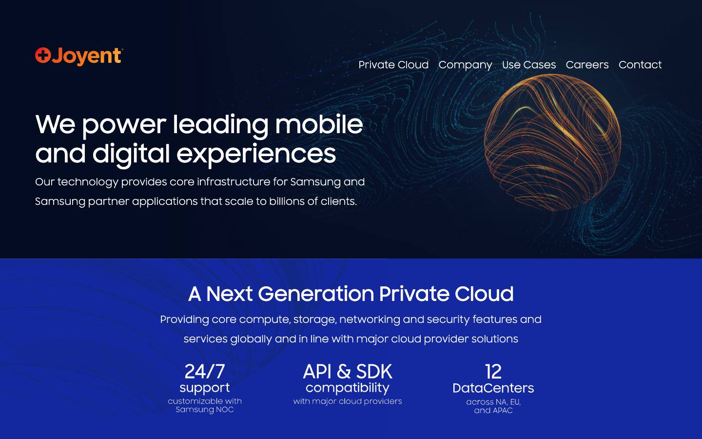 Joyent's homepage, as read on Oct 2, 2026