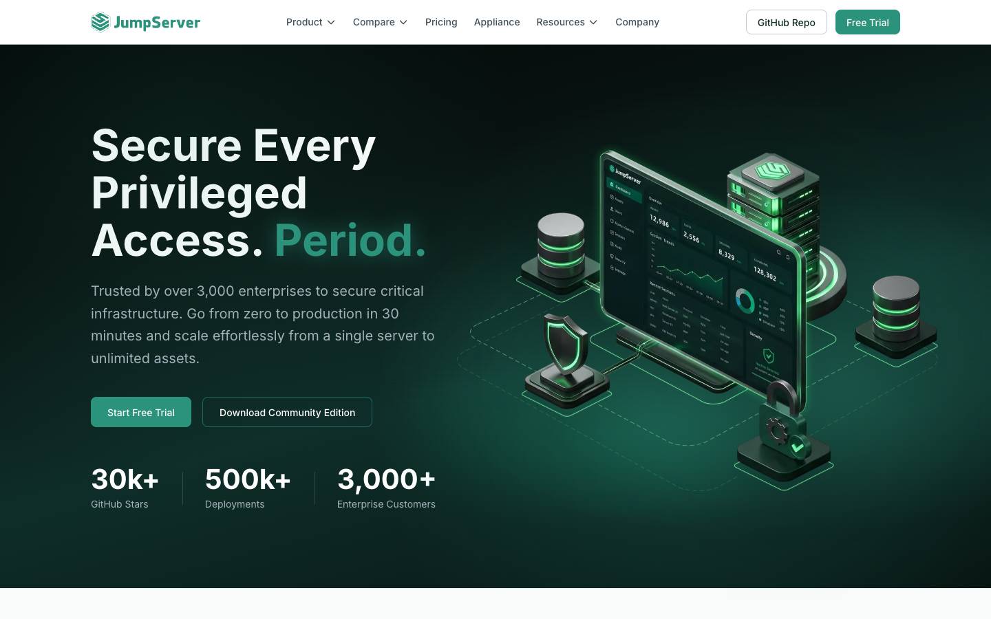 JumpServer's homepage, as read on Oct 2, 2026