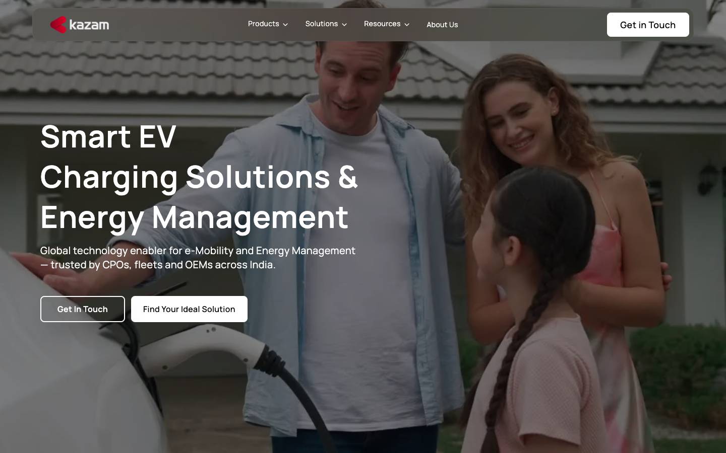 Kazam Energy's homepage, as read on Oct 2, 2026