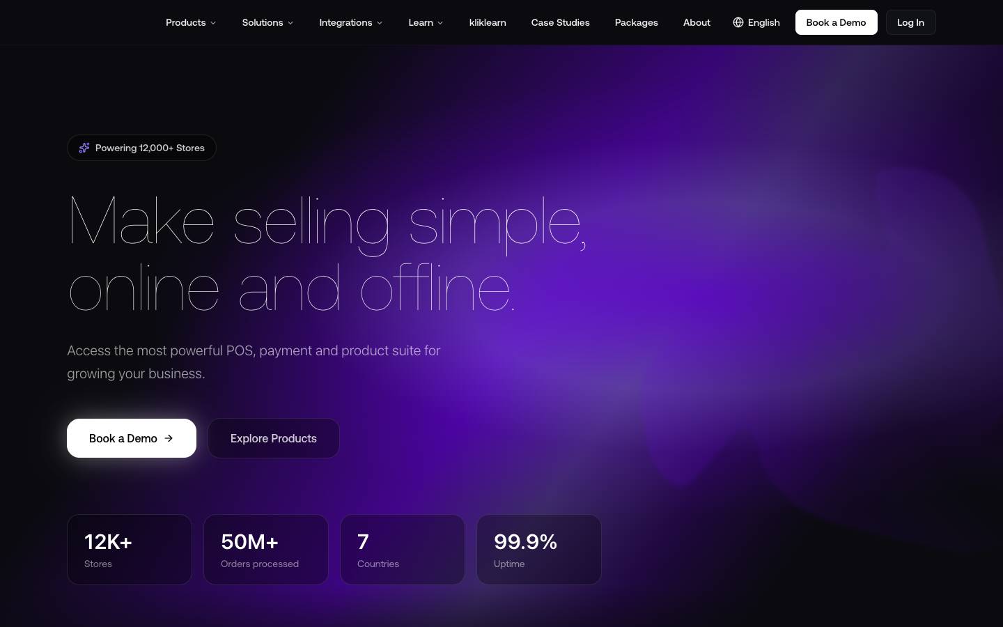 klikit's homepage, as read on Oct 6, 2026