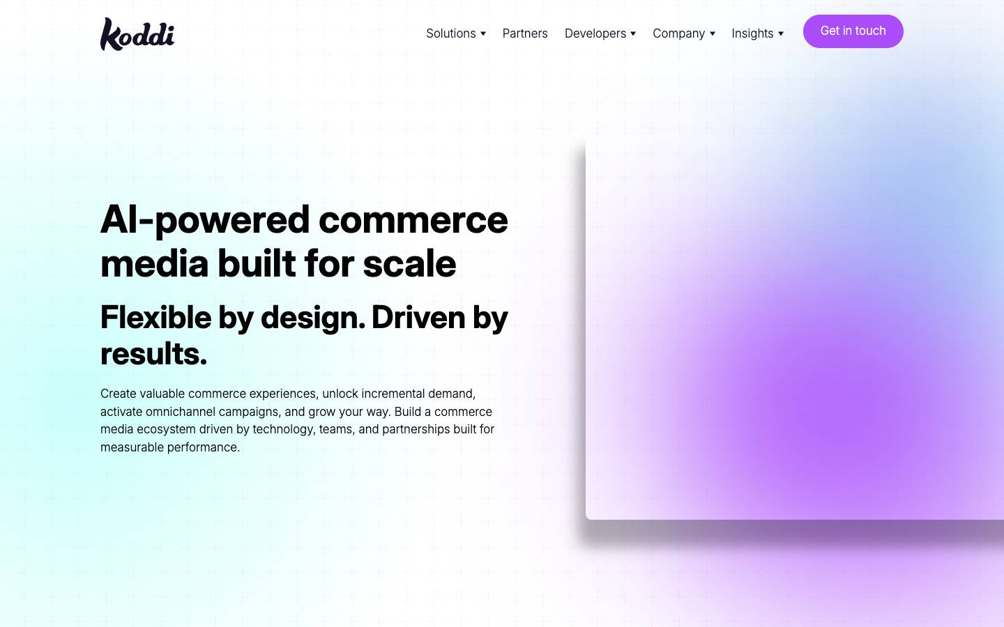Koddi's homepage, as read on Oct 2, 2026
