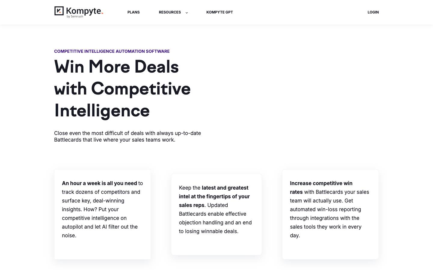 Kompyte's homepage, as read on Oct 2, 2026