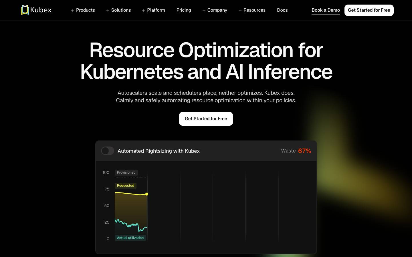 Kubex's homepage, as read on Oct 2, 2026