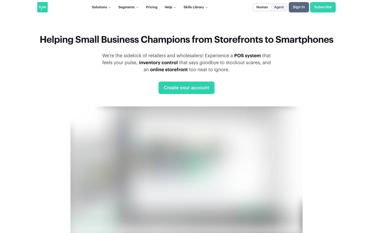 Kyteapp's homepage, as read on Oct 2, 2026