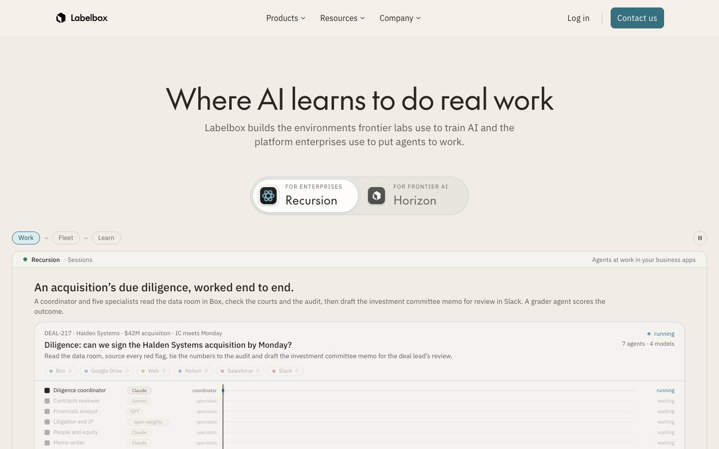 Labelbox's homepage, as read on Oct 2, 2026