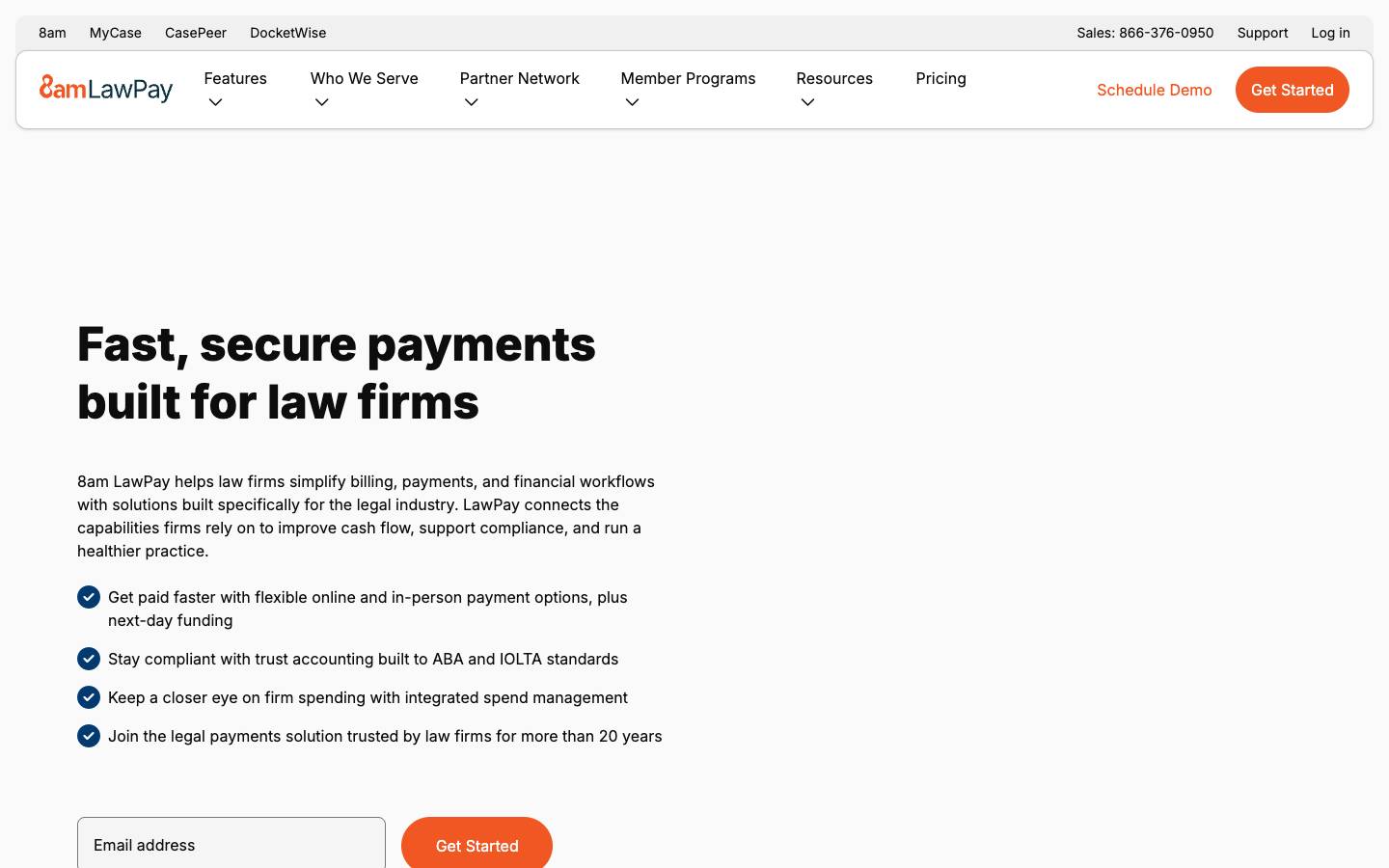 LawPay's homepage, as read on Oct 2, 2026