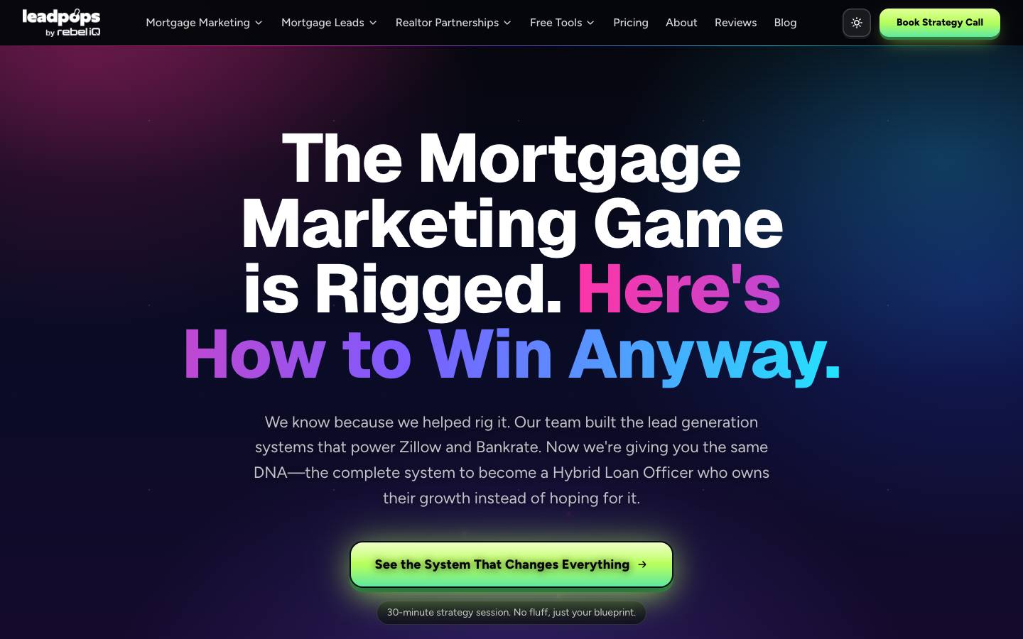 LeadPops's homepage, as read on Oct 2, 2026