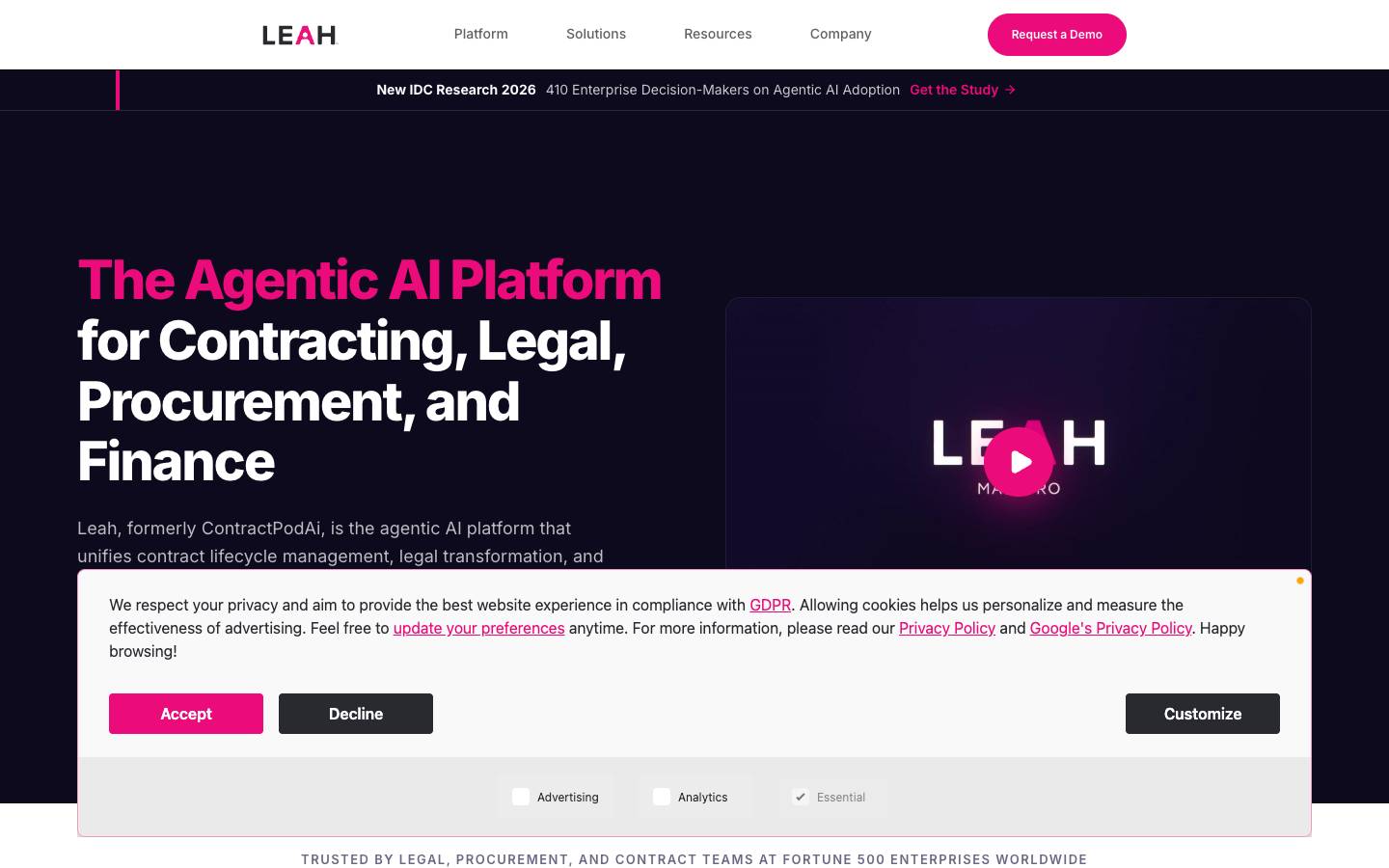 Leah's homepage, as read on Oct 2, 2026