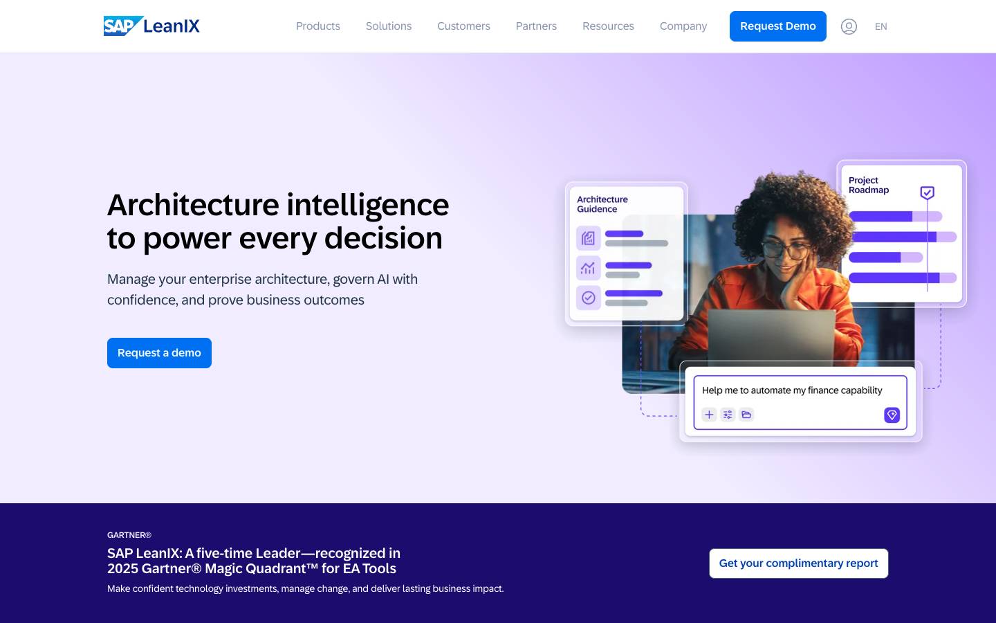 LeanIX's homepage, as read on Oct 2, 2026