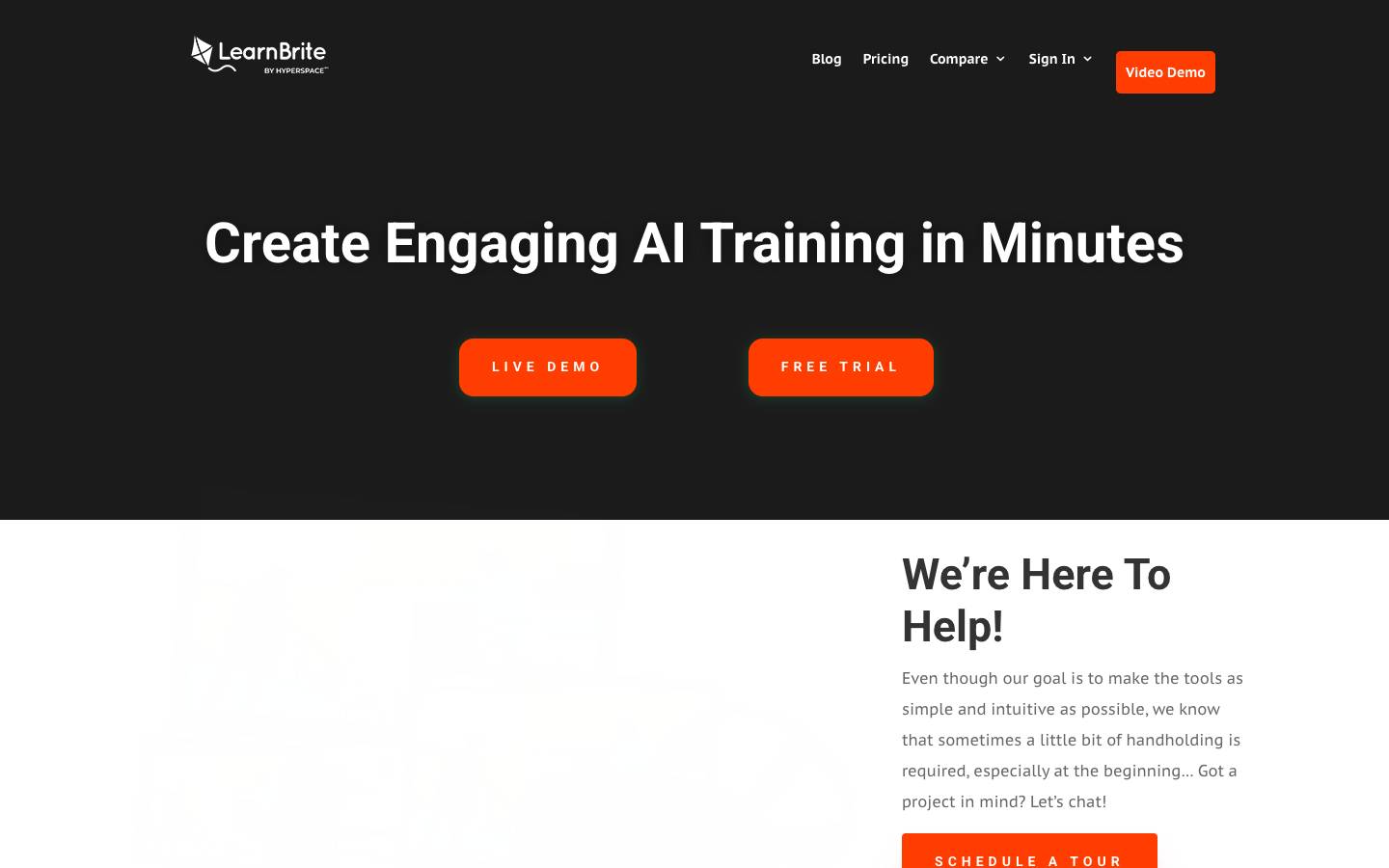 LearnBrite's homepage, as read on Oct 2, 2026