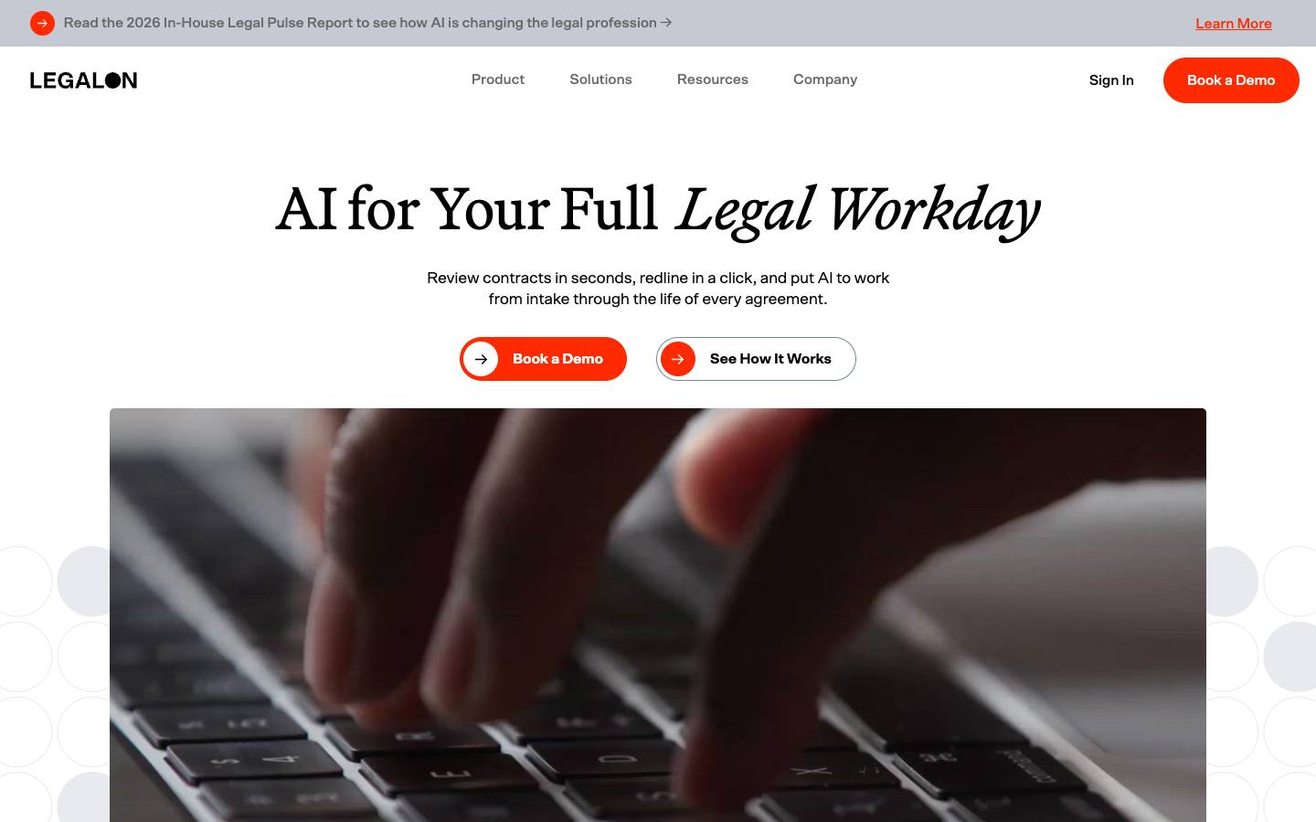 LegalOn's homepage, as read on Oct 2, 2026