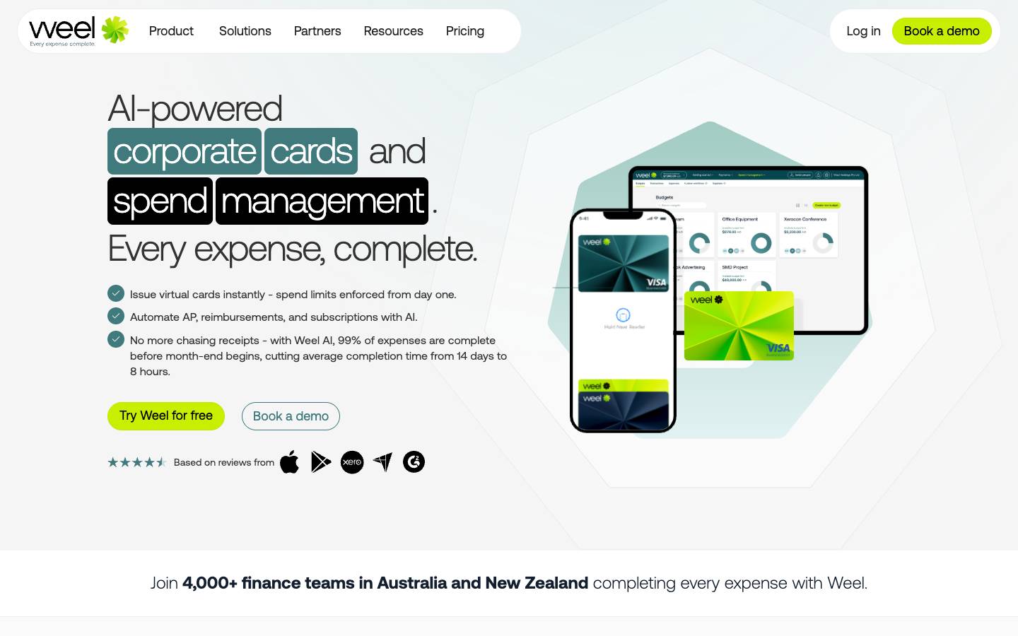 Weel's homepage, as read on Oct 2, 2026