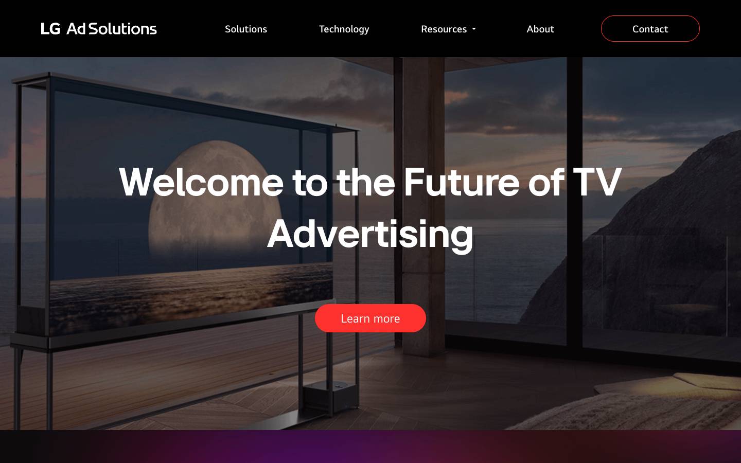 LG Ad Solutions's homepage, as read on Oct 2, 2026