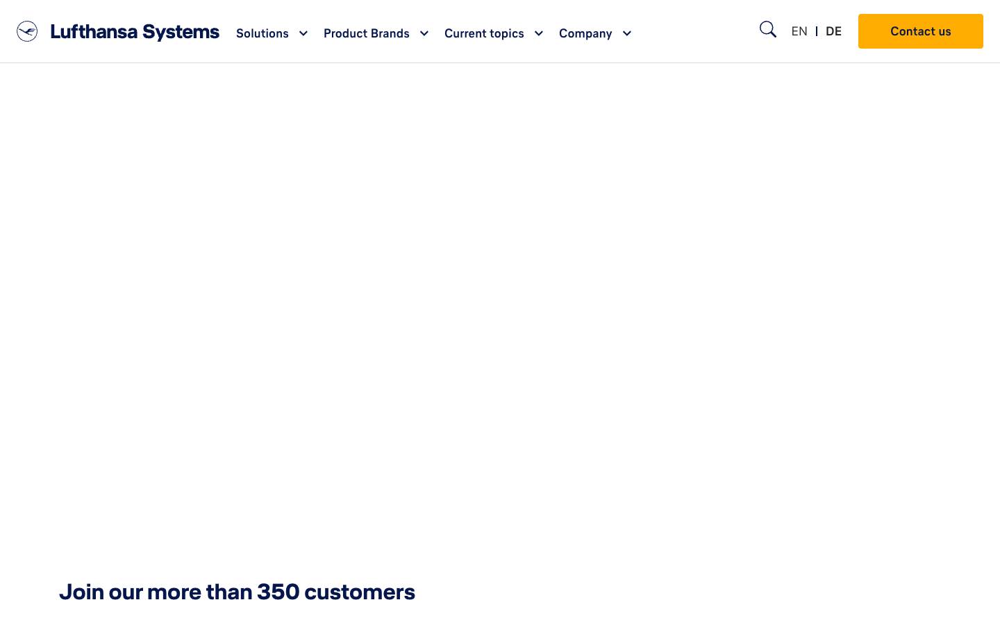 Lufthansa Systems's homepage, as read on Oct 6, 2026