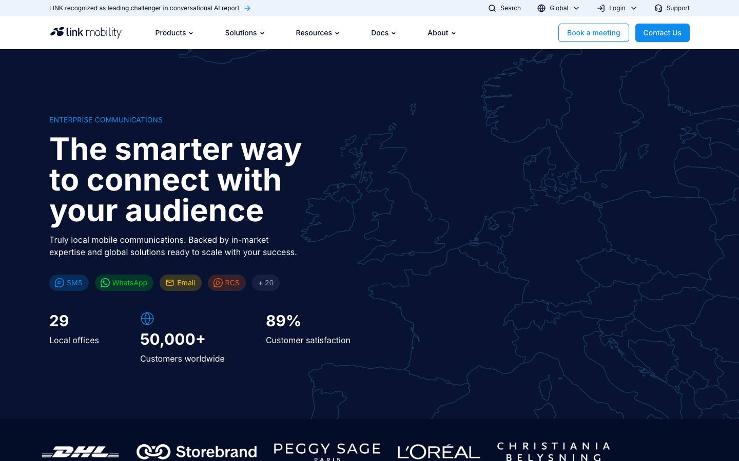 LINK Mobility Group ASA's homepage, as read on Oct 2, 2026
