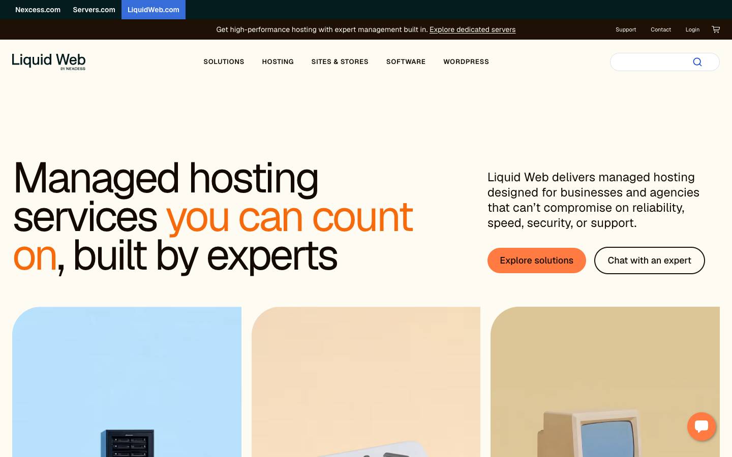 Liquid Web's homepage, as read on Oct 2, 2026
