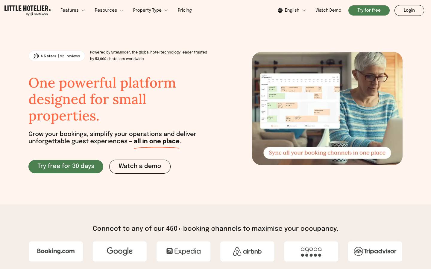 Little Hotelier's homepage, as read on Oct 2, 2026