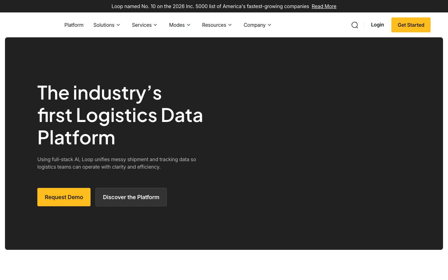 Loop's homepage, as read on Oct 6, 2026
