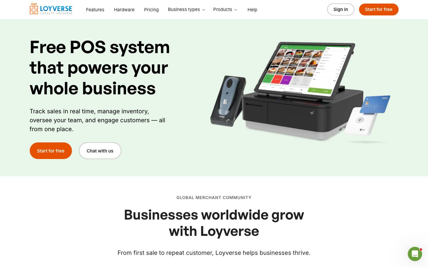 Loyverse's homepage, as read on Oct 2, 2026