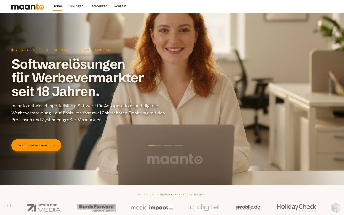 Maanto's homepage, as read on Oct 2, 2026