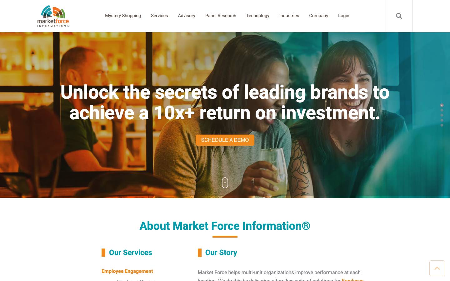Market Force Information's homepage, as read on Oct 2, 2026