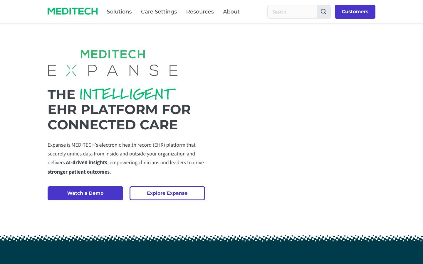 MEDITECH's homepage, as read on Oct 2, 2026