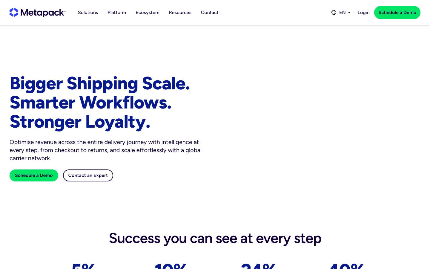 Metapack's homepage, as read on Oct 2, 2026